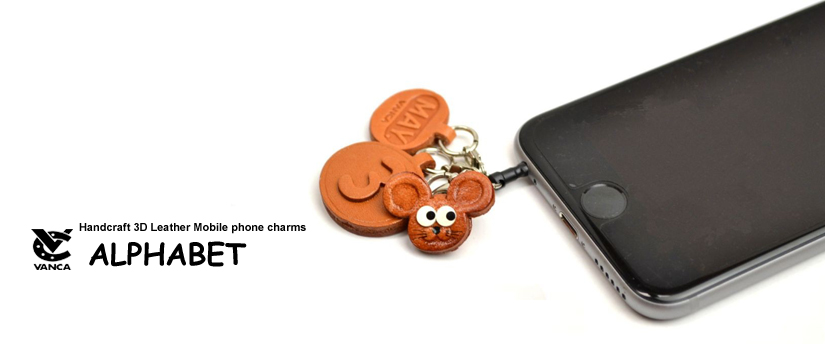handcrafted leather desk item animal ring charm