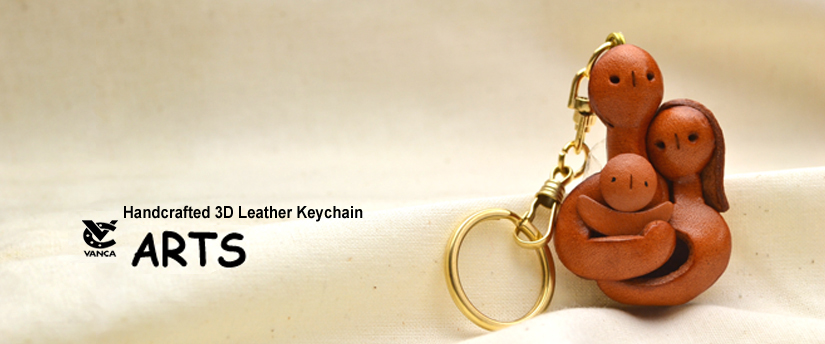 handcrafted leather keychain arts