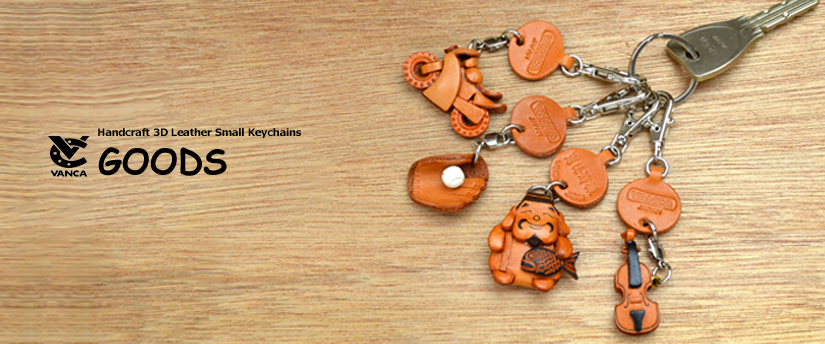 handcrafted leather keychain goods