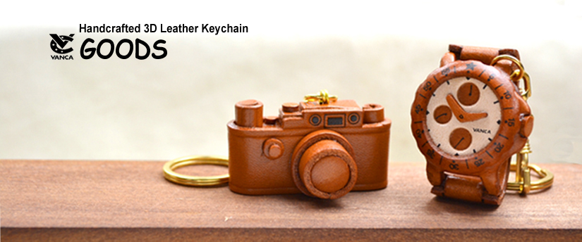 handcrafted leather keychain goods