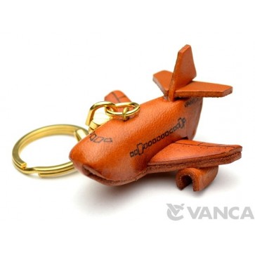 Airplane Leather Keychain(L)