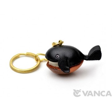 Whale Leather Keychain(L)