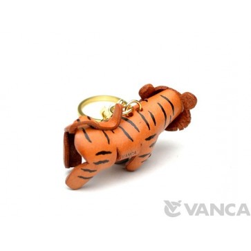 Tiger Leather Keychain(L)