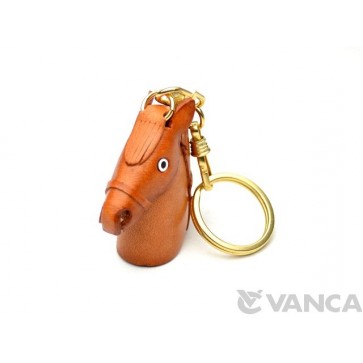 Horse-head Leather Keychain(L)