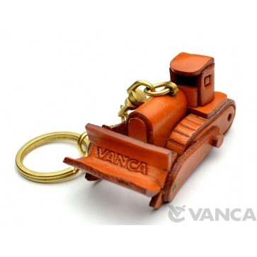 Bulldozer Leather Keychain(L)