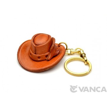 Cowboy Hat Leather Keychain(L)