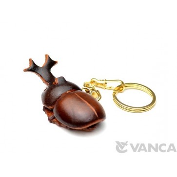 Beetle Leather Keychain(L)