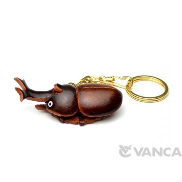 Beetle Leather Keychain(L)