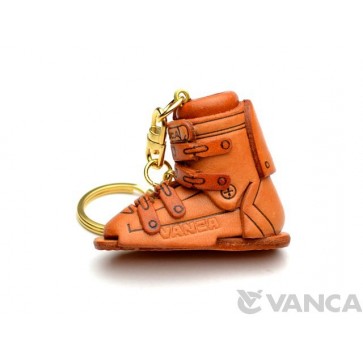 Ski Boot Leather Keychain(L)
