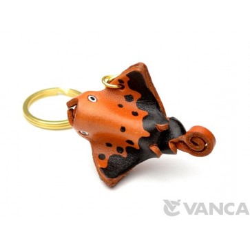 Manta Ray Leather Keychain(L)