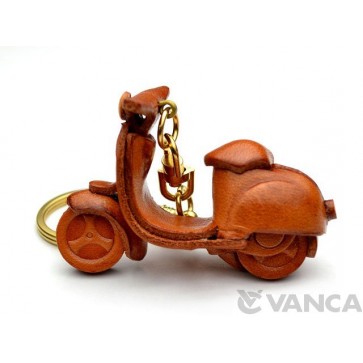 Motor Scooter Leather Keychain(L)