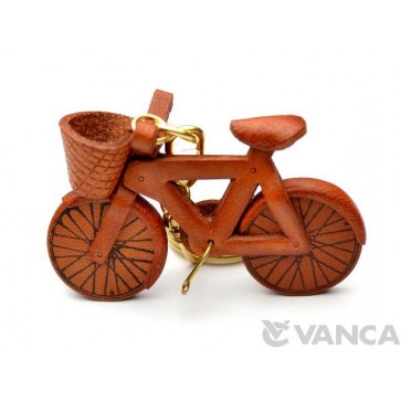 Bicycle Leather Keychain(L)