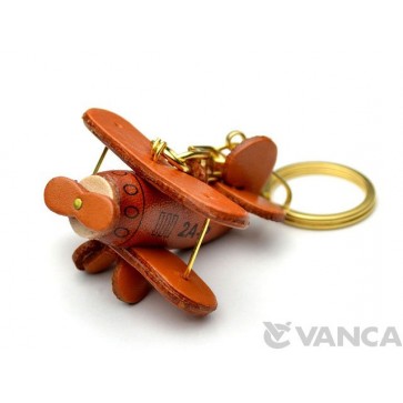 Propeller Airliner Leather Keychain(L)