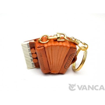 Accordion Leather Keychain(L)