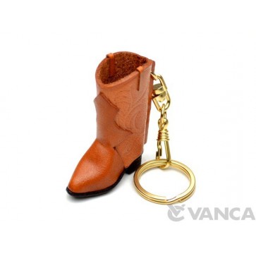 Western Boot Leather Keychain(L)