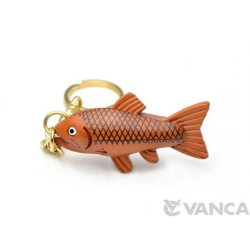 Salmon Leather Keychain(L)