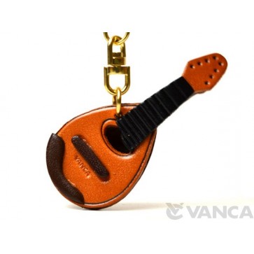 Mandolin Leather Keychain(L)
