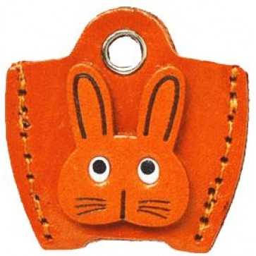 Leather Key Cover Cap Keychain Rabbit