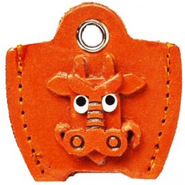 Leather Key Cover Cap Keychain Dragon