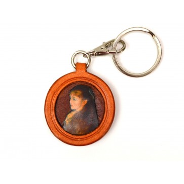 Renoir's Irene Cahen D'Anvers Leather plate Keychain