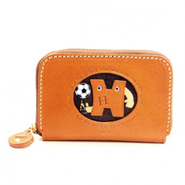 Soccer H Handmade Genuine Leather Animal Business Card Case #26171