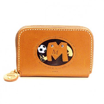 Soccer M Handmade Genuine Leather Animal Business Card Case #26175