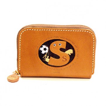 Soccer S Handmade Genuine Leather Animal Business Card Case #26179