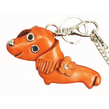 Dachshund Handmade Leather Dog/Animal Bag Charm 