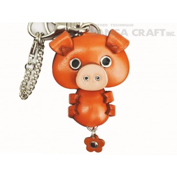 Pig Handmade Leather Animal/Bag Charm 