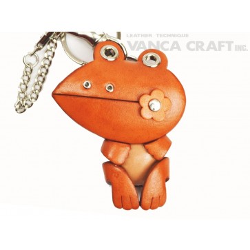 Frog Handmade Leather Animal/Bag Charm 