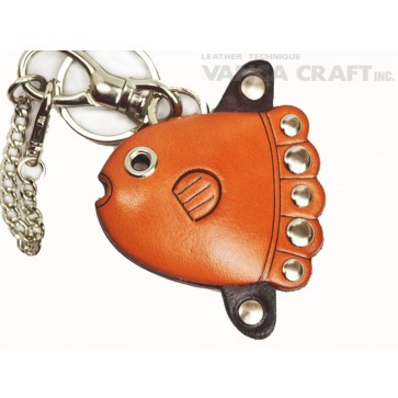 Sun Fish Handmade Leather Fish/Bag Charm 