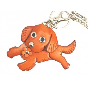 Golden Retriever Handmade Leather Dog/Bag Charm 