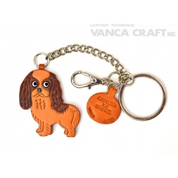 Cavalier K.C Spaniel Leather Ring Charm #26058