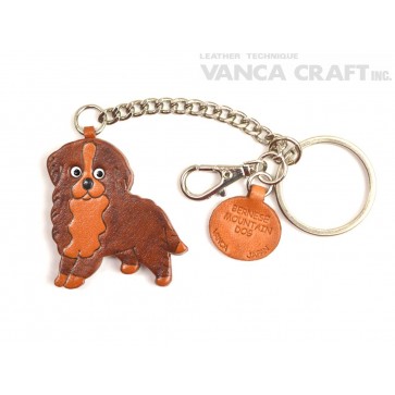 Bernese Mountain Dog Leather Ring Charm #26057