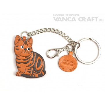 American Shorthair Leather Ring Charm #26077