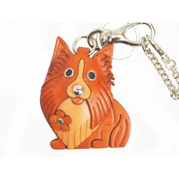 Shetland Sheepdog Leather Dog/Bag Charm