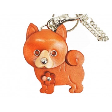 Shiba Leather Dog/Bag Charm