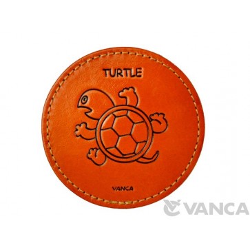 Leather Coaster Turtle