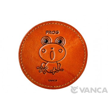 Leather Coaster Frog