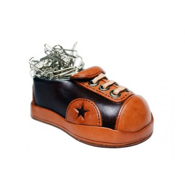 Leather Desk Clip Holder Sneaker #26189