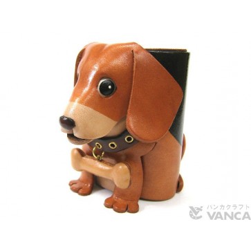 Beagle Handmade Leather Dog Eyeglasses Holder/Stand #26201