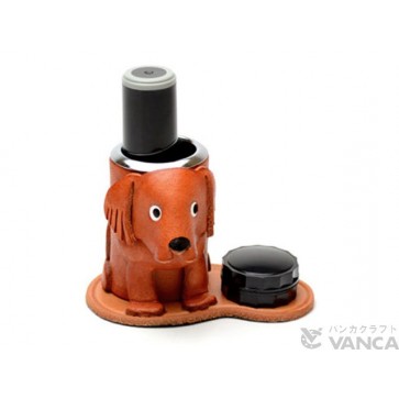 Golden Retriever Leather Seal Stand #26292