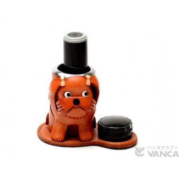 Shih Tzu Leather Seal Stand #26298