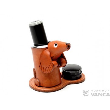 Dachshund Leather Seal Stand #26290