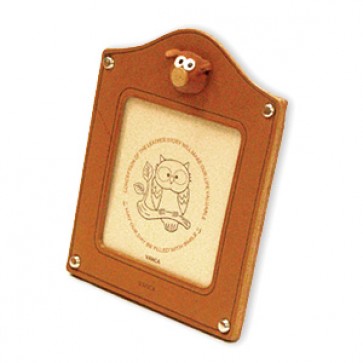 Pig Leather Square Picture Frame #26154