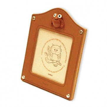 Frog Leather Square Picture Frame #26155