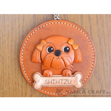 Shih Tzu Leather Wall Deco