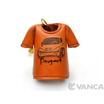 Peugeot T-shirt Leather Keychain