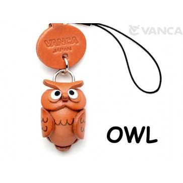 Owl Japanese Leather Cellularphone Charm Animal 