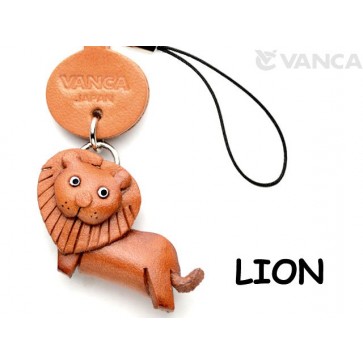 Lion Japanese Leather Cellularphone Charm Animal